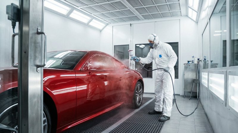 半糖次元短视频：跑车喷漆改色